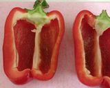 A picture of step 4 of Oven-Baked Stuffed Eggplants and Red Peppers.