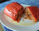 Foto del paso 3 de la receta: Pimiento relleno de arroz a la cazuela