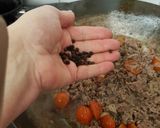 A picture of step 6 of My Tomato Hot Peppered Steak Mince meal with Veg😀.