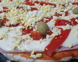 Foto del paso 5 de la receta: 🍕Pizza con puré de papa 🥔 + fainá a elección