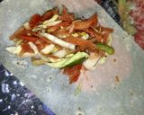 A picture of step 2 of Vegetable samosa (cabbage, carrot and capsicum).