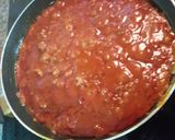 A picture of step 4 of Easy minced beef spaghetti.