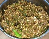 A picture of step 7 of Dhaba style Baingan Masala.