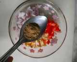 A picture of step 3 of Guava raisin salsa.