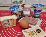 Krémtúrós-virslis kifli (sütőporos) 🥐 recept fázis 1 fotója