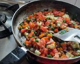 A picture of step 2 of Oats vegetables innovative upma.