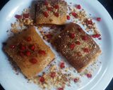 A picture of step 6 of Cornflakes biscuit pastry cake.