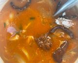 รูปขั้นตอนการทำที่ 3 ของ ก๋วยเตี๋ยวแกงมัสมั่น/ก๋วยเตี๋ยวแขกเห็ดหอมเต้าหู้🌶️🧄Thai Masman Curry Paste Noodle Tofu Soup🍄