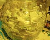 A picture of step 3 of Homemade Sauerkraut in Fermentation Jar.