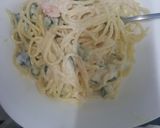 Foto del paso 6 de la receta: Espaguetis con langostinos y calabacín