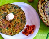 A picture of step 4 of Hariyali Paratha.