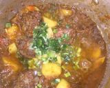 A picture of step 3 of Potato and meatballs sauce.