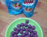 Foto langkah ke 2 dari resep Biji Salak Ubi Ungu Creamy.