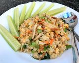 รูปขั้นตอนการทำที่ 4 ของ ข้าวเหนียวผัดผักรวม #กินผักรักสุขภาพ4
