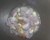 A picture of step 1 of Shahi paneer.