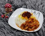 عکس مرحله 1 از دستور زرشک پلو گیاهی (قارچ صدفی)