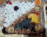 صورة لخطوة 6 من وصفة كيكة عيد ميلاد