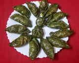 A picture of step 5 of Prawn stuffed spinach momo.