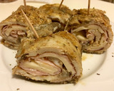 Foto del paso 4 de la receta: Rollitos de tortilla de berenjena con pavo y queso
