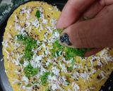 A picture of step 9 of Besan Dhokla.