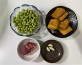 豆乾炒毛豆的食譜步驟1照片