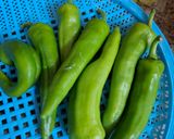 A picture of step 1 of Stuffed bhavnagari chillies.