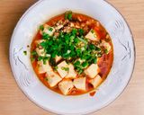 Hình bước làm 3 của món Đậu hủ Tứ Xuyên