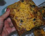 A picture of step 12 of My savoury bread (cake) نان زیتون با سبزیجات.