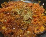 A picture of step 11 of Spaghetti with roasted tomato and mushroom sauce.