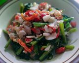 Foto langkah ke 3 dari resep 92. Cah Kangkung Terasi Non MSG.