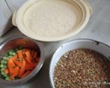 A picture of step 1 of Masoor veg pulao.