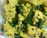 A picture of step 5 of Dhokla.