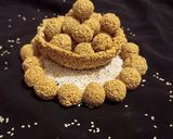 A picture of step 3 of Sesame seeds and Rajgira laddu.