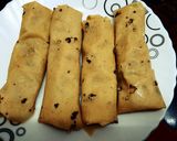 A picture of step 4 of Papad Rolls💕.