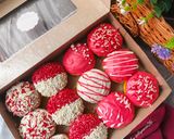 Foto langkah ke 14 dari resep 🇮🇩Donat labu mini merah putih 🇮🇩.