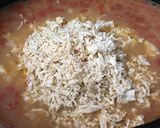 A picture of step 4 of Easy Crockpot WHITE CHICKEN TACO CHILI.
