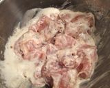 A picture of step 2 of Chicken kabab in the oven.