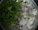 A picture of step 1 of Papdi Chaat.
