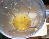 A picture of step 3 of Kachha Aam panna.
