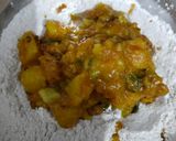 A picture of step 1 of Leftover Aloo Sabji Paratha.
