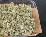 A picture of step 7 of Stuffed Shell Pasta with Spinach and Paneer.