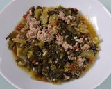 Foto langkah ke 6 dari resep Sayur Asin (KIAMCHAI) Tumis daging.