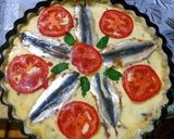 Une image de l'étape 4 de Quiche aux sardines.