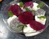Foto del paso 2 de la receta: Postre de arándanos con pitaya blanca y roja
