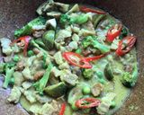 รูปขั้นตอนการทำที่ 2 ของ เส้นบุกเขียวหวานหมูผัดแห้ง คีโต