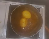 A picture of step 3 of Egg curry rice.