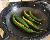 A picture of step 8 of Stuffed Chilli.