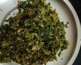 A picture of step 1 of Palak Dal fry.