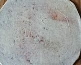 A picture of step 8 of Magodi sabji with masala roti.