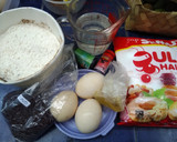Foto langkah ke 1 dari resep Bolu Kukus semangka.